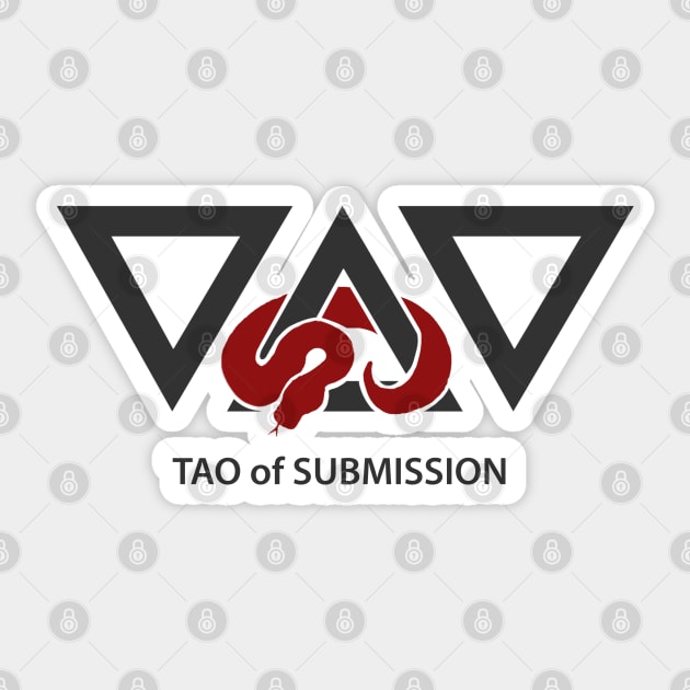 Tao Of Submission Sticker by e3d